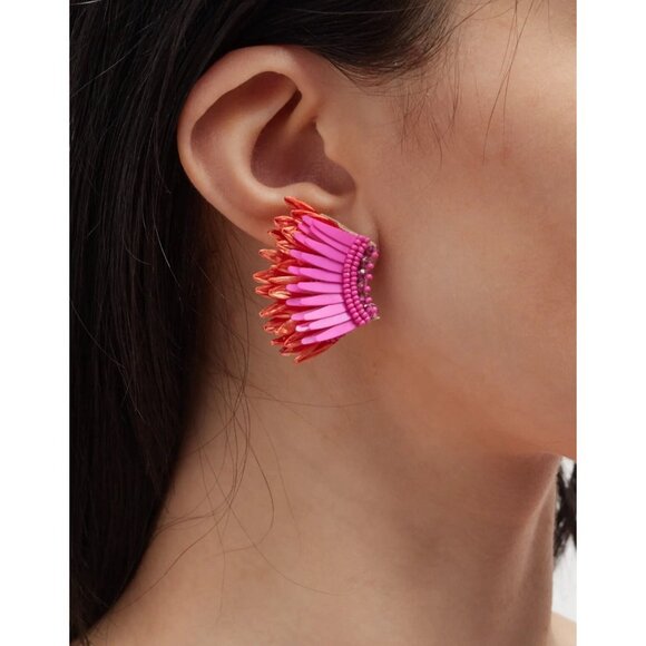 Mignonne Gavigan Mini Madeline Earrings Pink BRAND NEW RETAIL $150 - Picture 2 of 8